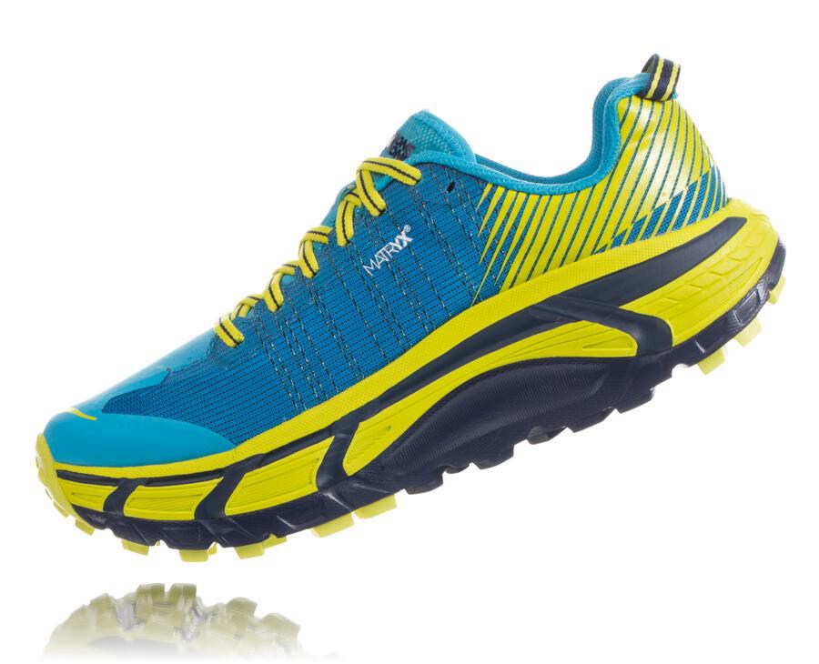 Hoka One One Evo Mafate 2 Trailskor Dam - Blå/Gröna - GZFJV-3685